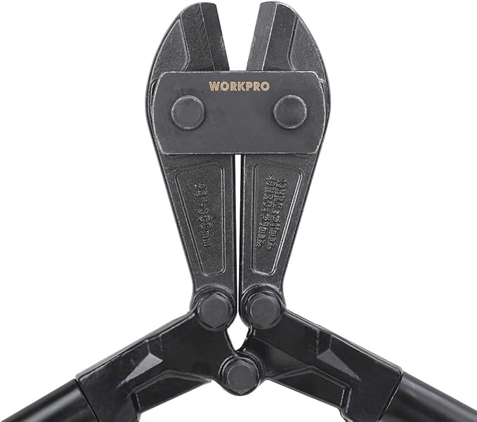 WORKPRO Bolt Cutter, 24-Inch, Chrome Vanadium Steel Blade for Cutting Pad Locks, Soft metal,Rivets and Chain, Bi-Material Handle with Soft Rubber Grip, W017015A