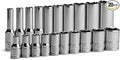 Capri Tools 1/4 in. Drive 6-Point Socket Set (Shallow & Deep Set / 3/16-9/16 in.)