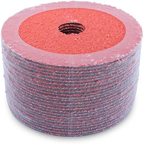 BHA 5" x7/8" Ceramic Resin Fiber Discs, 24 Grit - 25 Pack