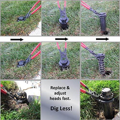 Keyfit Tools Sprinkler Head Wrench The Fastest Most Versatile Way To Remove Replacement Adjustment Repair Heads With No Digging No Mess Works On All Brands of Spray Rotor Jar Top Valves