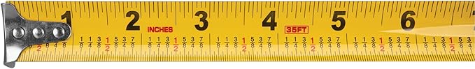 Performance Tool W5035 35-Foot 1-Inch Tape measure, Yellow