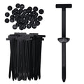 100 Pcs Nylon Universal Cable Tie Buckle for Car - Self-Locking and Easy Install Zipper Clips with Pin & Button Design - UV-Resistant Fixion Tools Zip Tie for Quick and Effortless Car Daily Repair