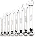 Williams WS-1168RC 8-Piece Reversible Ratcheting Combination Wrench Set