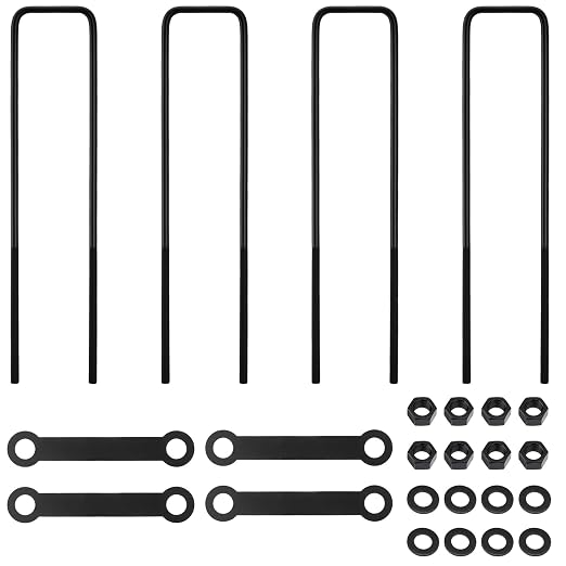 22 Inch Square Bend U-Bolt Kit for Truck Chassis