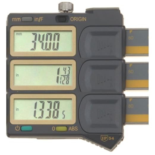 iGAGING Absolute Origin 0-6" Single Cut Depth Digital Caliper, IP54 Electronic, SPC/USB Output Port, Inch, Metric, Fraction Modes, Case, Manual, & Battery