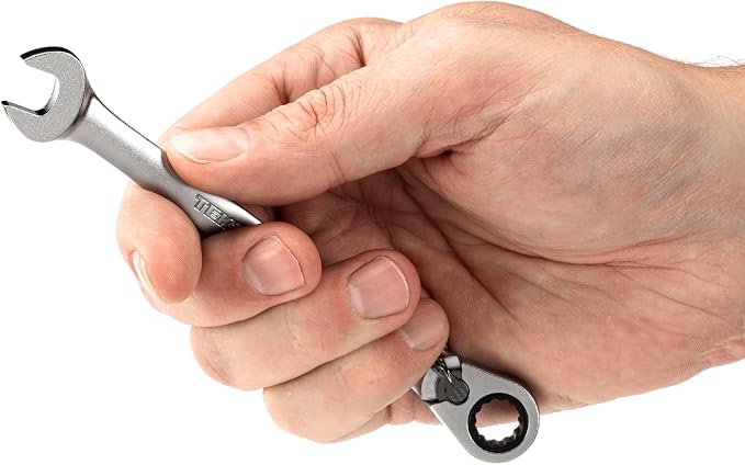 TEKTON 9 mm Reversible Ratcheting Combination Wrench | WRC23409 | 12-Point