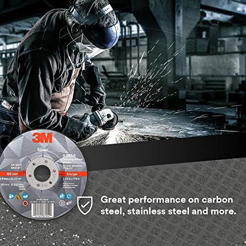 3M Silver Depressed Center Grinding Wheel, 87454, 36+, T27