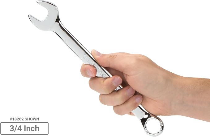 TEKTON Stubby and Standard Combination Wrench Set, 38-Piece | WCB95909 | (1/4 - 1-1/4 in.), Modular Organizers, Chrome Finish