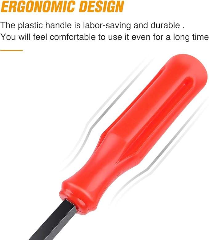 GOOACC Car Panel/Upholstery Remover Ergonomic Stainless Steel Fastener Remover - Easily Removes Plastic Fasteners,Reduces Damage to Panels and Loss of Clips