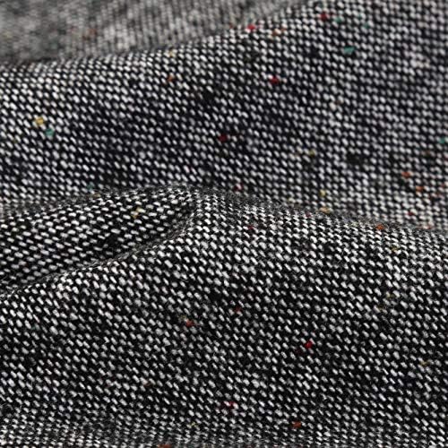 IDEALSANXUN Womens Plaid Wool Skirts Elastic Waist A-Line Pleated Tartan Long Skirts