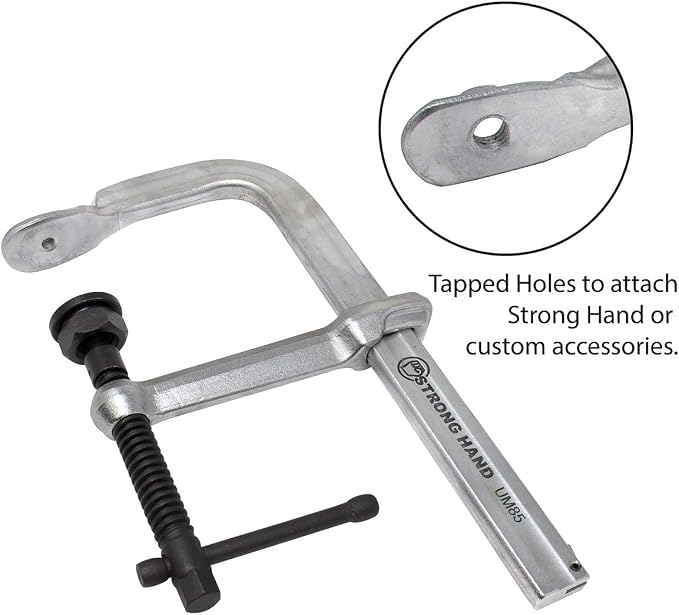 Strong Hand Tools Regular Duty Bar Clamp, Clamping Pressure: 2,400 LBS, Throat Depth: 5-1/2″, UM165, Capacity: 16.5", Strong Hand Tools,