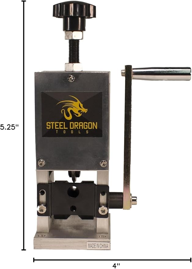 Steel Dragon Tools WRA15 Benchtop Manual or Drill Powered 0.15 in. to 1 in. Automatic Wire Stripping Machine Strip Scrap Copper Wire Stripper