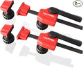 HAUTMEC 3/4" Bench Dog Clamp, Quick-Release Hold Down Clamps for 19mm Dog Holes, 170 Lbs Clamping Force, Adjustable Bench Clamps for Woodworking, Assembling, Gluing, 2 Pack - HT0276