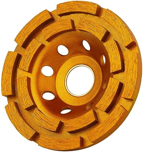 KSEIBI 644025 Diamond Concrete Grinding Wheel 4 inch for Polishing and Cleaning Stone Concrete Surface, Cement, Marble, Rock, Granite, and Thinset Removing, Angle Grinder Wheels Cup