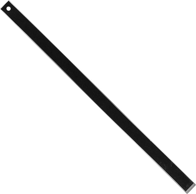 Pacific Arc Stainless Steel Ruler with Inch and Pica Measurements, 18 Inches Rubber Backed
