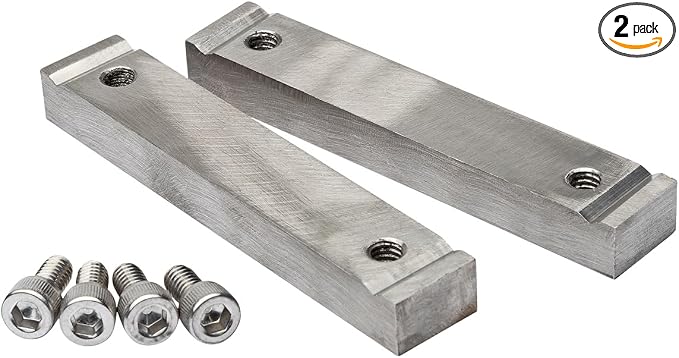 Yost 4 Inch Stainless Steel Bench Vise Replacement YSJ-23 Smooth Jaws Steel 304SS for Model SSV-0406