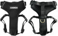 Adventure Dog Harness - Stylish and Comfortable Medium Dog Harness for Outdoor Adventures and Everyday Wear - Black Neoprene Adjustable Harness for Dogs with Reflective Piping and Brass D-Ring