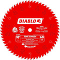 Diablo Fine Finish Saw Blade for Wood - Ultra-Smooth Cuts, 60 Hi-ATB Teeth, 10" Diameter, .098" Kerf, 5/8" Arbor - D1060X