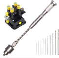 Pin Vise Hand Drill Bits(11PCS), Hand Drill Bits Set Precision Hand Drill Bits Rotary Tool for Wood, Manual Work DIY, Jewelry, Assembling, Model Making,+ suction cup
