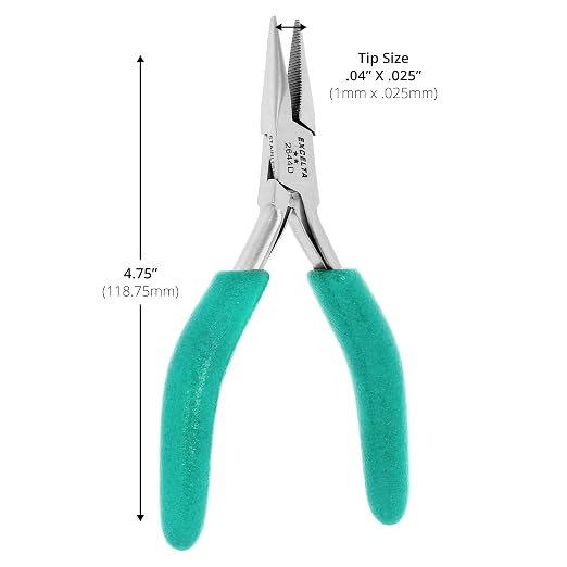 Excelta 2644D Small Chain Nose Pliers, Stainless Steel, 4.75 Inch