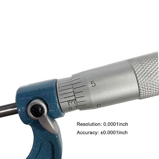 Outside Micrometer 0-1", Machinist Micrometer, 0.0001" Graduation Micrometer Set, Alloy Precision Micrometer, Machinist Tool Case (1Pcs)
