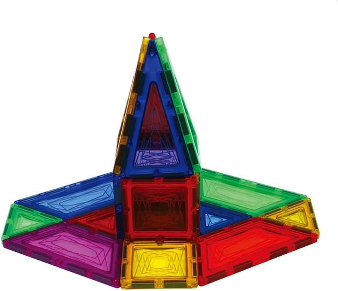 POPULAR PLAYTHINGS Mag-Snaps Magnetic Construction Set, Stem Building Toy for Kids Ages 3 & Up, Gifts for Children and Classrooms - 100 Pieces