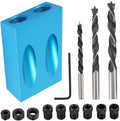 Pocket Hole Screw Jig Dowel Drill Joinery Kit Carpenters Wood Woodwork Guides Joint Angle Tool Carpentry Locator Craft Pocket Hole Jig