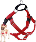 2 Hounds Design Freedom No Pull Dog Harness, 5/8 inch SM, Red | Discourages Pulling, Comfortable Control Adjustable Dog Harness for Small Sized Dogs, Made in USA (Leash Not Included)