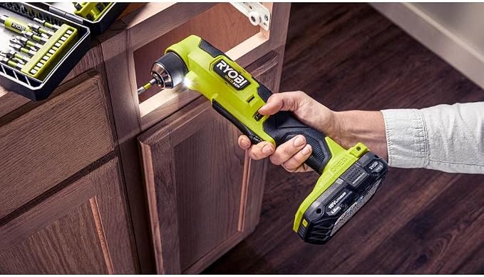 RYOBI ONEAND HP 18V BRUSHLESS Cordless Compact 3/8 in. Right Angle Drill KIT with 1 1.5 A