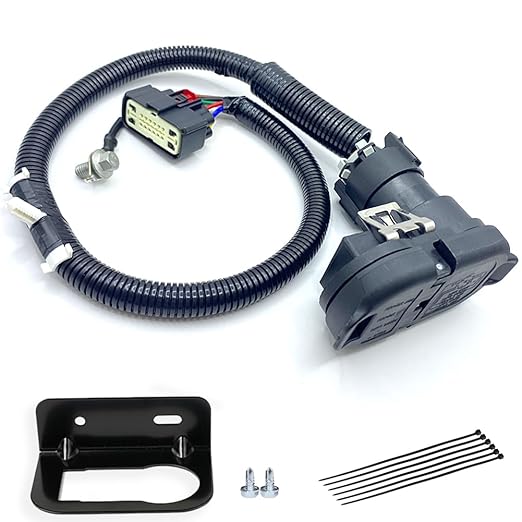 9L3Z-15A416-A Trailer Tow Wiring Harness Kit with Connector for Ford F-150 2009-2014, Replace 9L3Z15A416A