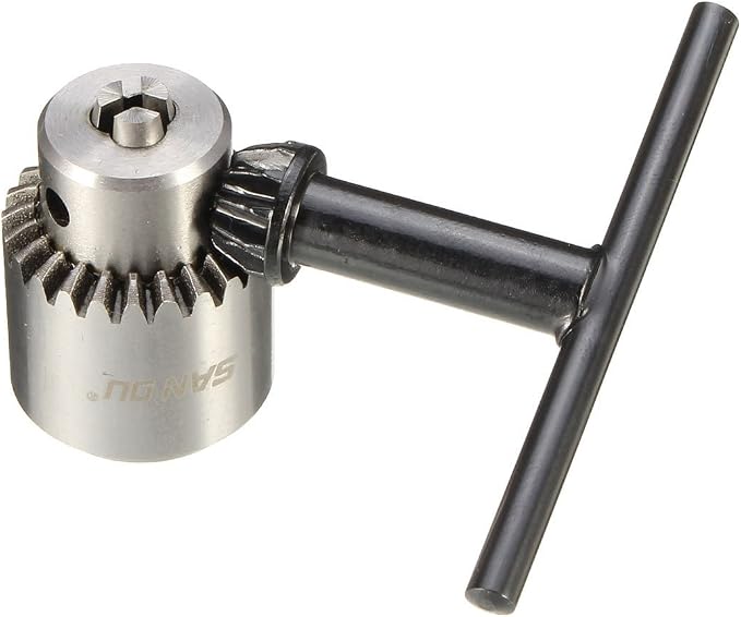 Yakamoz 0.3mm - 4mm Adjustable Micro Mini Electric Hand Drill Aluminum Portable Handheld Drill for DIY PCB with 5A DC5V-12V Power Supply Control | 10pcs Micro Drill Bits Included