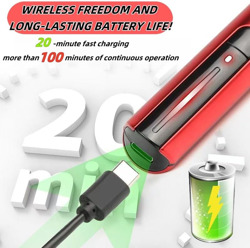 Mini Electric Reciprocating Sander, USB Fast Charging with 3-Speed Adjustable & 8 Sanding Heads, Compact Precision Tool for DIY Crafts, Woodworking, Surface Polishing