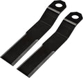 Replacement Bush Hog Blade Cutter Lawn Mower Blades Heavy Duty AR400 Steel Compatible with SkidSteer ATV Mower King Bush Hog Replacement Parts Blades, 7mm Thickness 2PCS