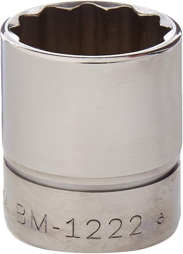 Williams BM-1222 3/8 Drive Shallow Socket, 12 Point, 22mm