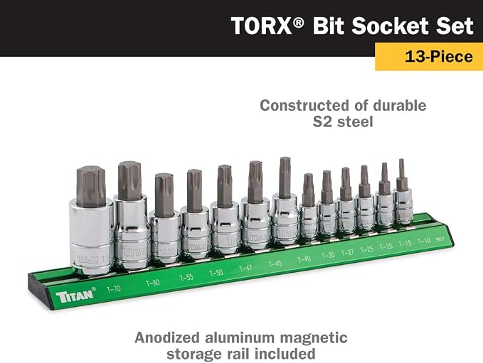 Titan 16122 Star Bit Socket Set - 13 Piece