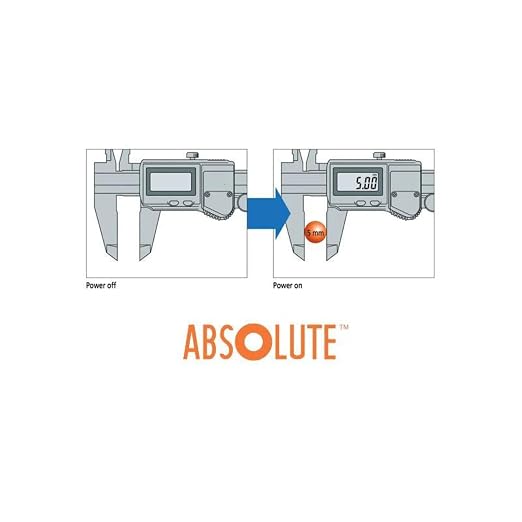 Mituttoyo 500-196-30 Caliper 6” (0-150 mm) - High Precision Absolute AOS Encoder with .0005”/0.01 mm Resolution - Durable Stainless Steel Caliper Measurement Tool