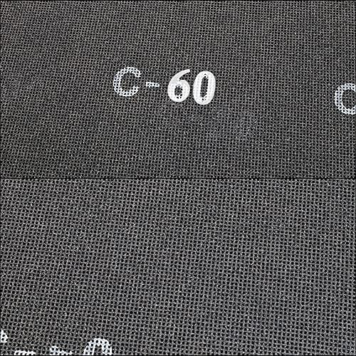 HUAALIUCHE 17" Sanding Screen Discs - Mesh Floor Sanding Screen - Black Silicon Carbide - for Wood Floors (10 Pack, 60 Grit)