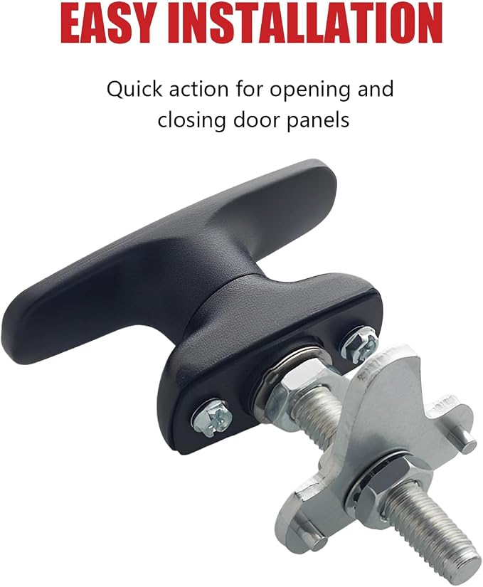 evan T Handle Latch for Truck Cap Canopy Camper Shell with Lock 3 Pack | Zinc Alloy, for Toolbox Pickup Trailer, with Keys