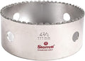 Starrett Diamond Grit Hole Saw 4-3/8" Dia, 1-5/8" Cutting Depth | Ideal For Drilling Small Diameter Holes, 4-3/8 In Diameter, 5/8-18 Thread Size, A2/A10 Arbor, Silver, KD0438-N