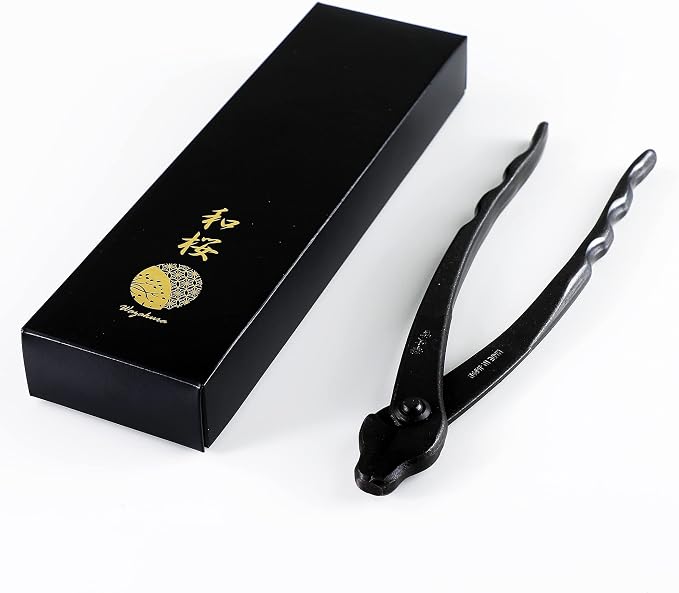 Wazakura Hand Forged Bonsai Wire and Jin Pliers Made in Japan 210mm(8.25inch), Bonsai Training Wire Plier, Japanese Garden Tool- Black