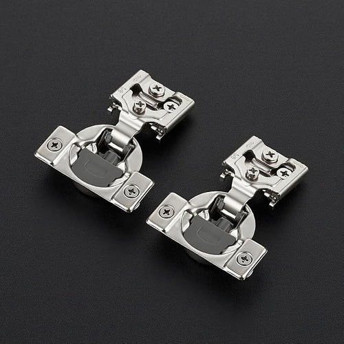 10 Pack 5 Pairs 5/8 inch Overlay Soft Close Hinges for Kitchen Cabinet Hinges Satin Nickel Hidden Hinges Stainless Steel Concealed Hinge self Closing