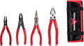 VAMPLIERS 4-Piece Screw Extractor Pliers Set. Made in Japan. High Carbon Steel Stripped Screw Removal Tools. 8" Linesman Pliers, 7.5" Long Nose, 7" Slip Joint, 6.25" BRUTE + Tool Pouch.