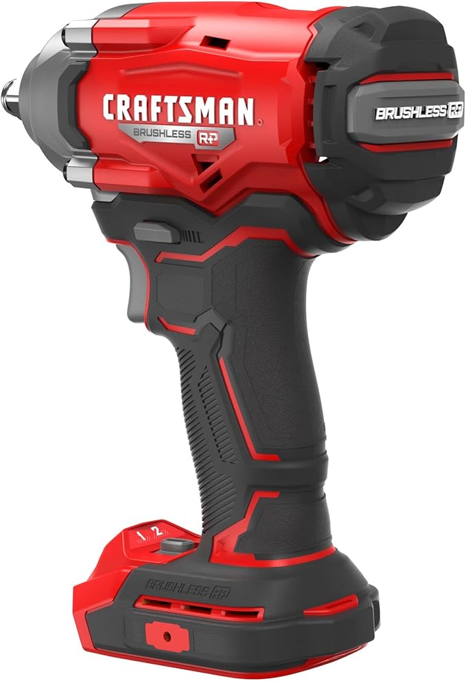 CRAFTSMAN V20 Cordless Impact Wrench, 1/2 inch, Bare Tool Only (CMCF921B)