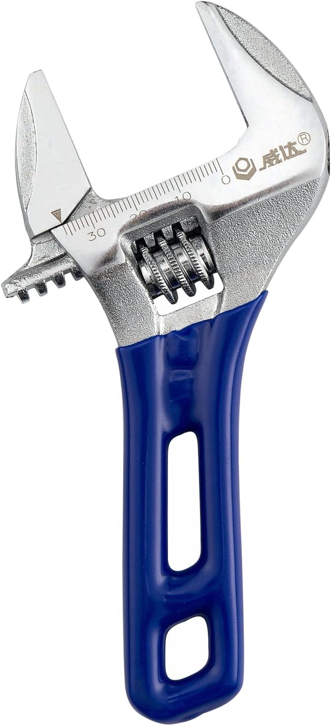 1 Piece-Large Opening Adjustable Wrench Spanner with Short Handle 6 inch