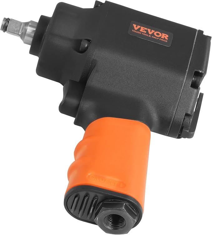 VEVOR Air Impact Wrench, 3/8-Inch Drive Air Impact Gun, Up to 690ft-lbs Nut-busting Torque, Lightweight Pneumatic Impact Wrench for Auto Repairs and Maintenance