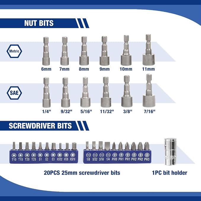 WORKPRO 70-Piece 1/4" Drive Socket Set with Quick-Release Ratchet, Metric and SAE for Auto Repairing & Household, W003068A