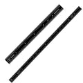 PEC Tools Stainless Steel Ruler Set (6"+12"), High-Contrast Machinist Ruler with Markings 1/32", 1/64", 1/50" and 1/100", Made in USA