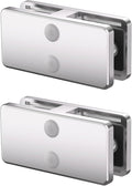 Glass Clamp, 2 Pack Stainless Steel 304 Adjustable 180° Corner Clips for Frameless Railing, Staircase, Balcony, Glass Holder - Perfect for Stairs, Balusters, and Railing Systems
