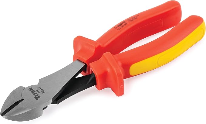 Titan 73347 7-Inch VDE Insulated Diagonal Pliers