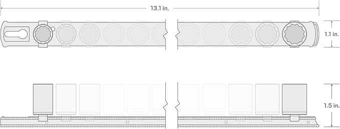 TEKTON 1/4 Inch Drive 12-Point Socket Set, 14-Piece | SHD90112 | (4 - 15 mm), Shallow, Socket Rail